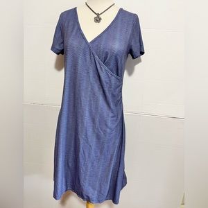 Prana dress midi size M blue purple